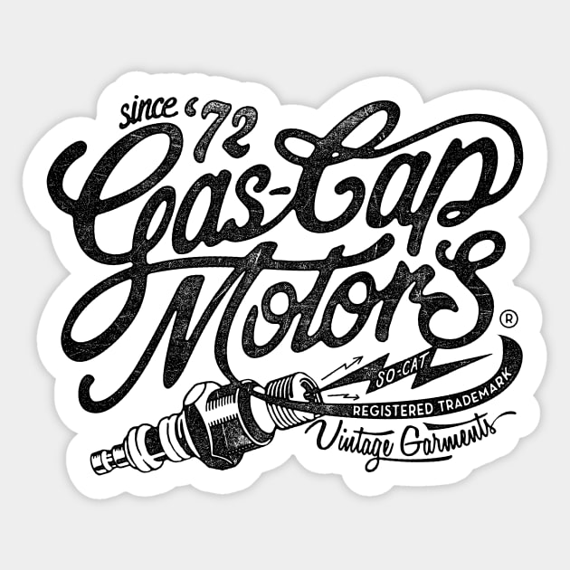 Gas Cap Logo Spark Plug Sticker by KUMAWAY